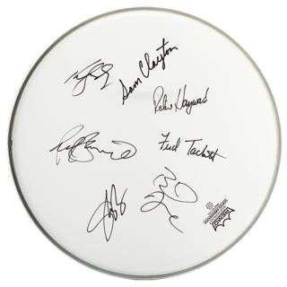 Appraisal: Little Feat Autographed Drum Head Circa s A Remo Weatherking