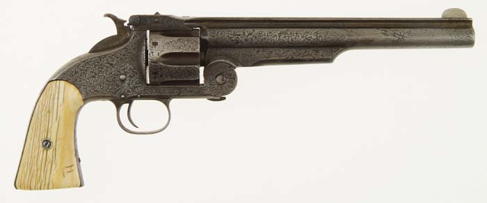 Appraisal: ENGRAVED SMITH WESSON SECOND MODEL AMERICAN SINGLE ACTION REVOLVER Cal