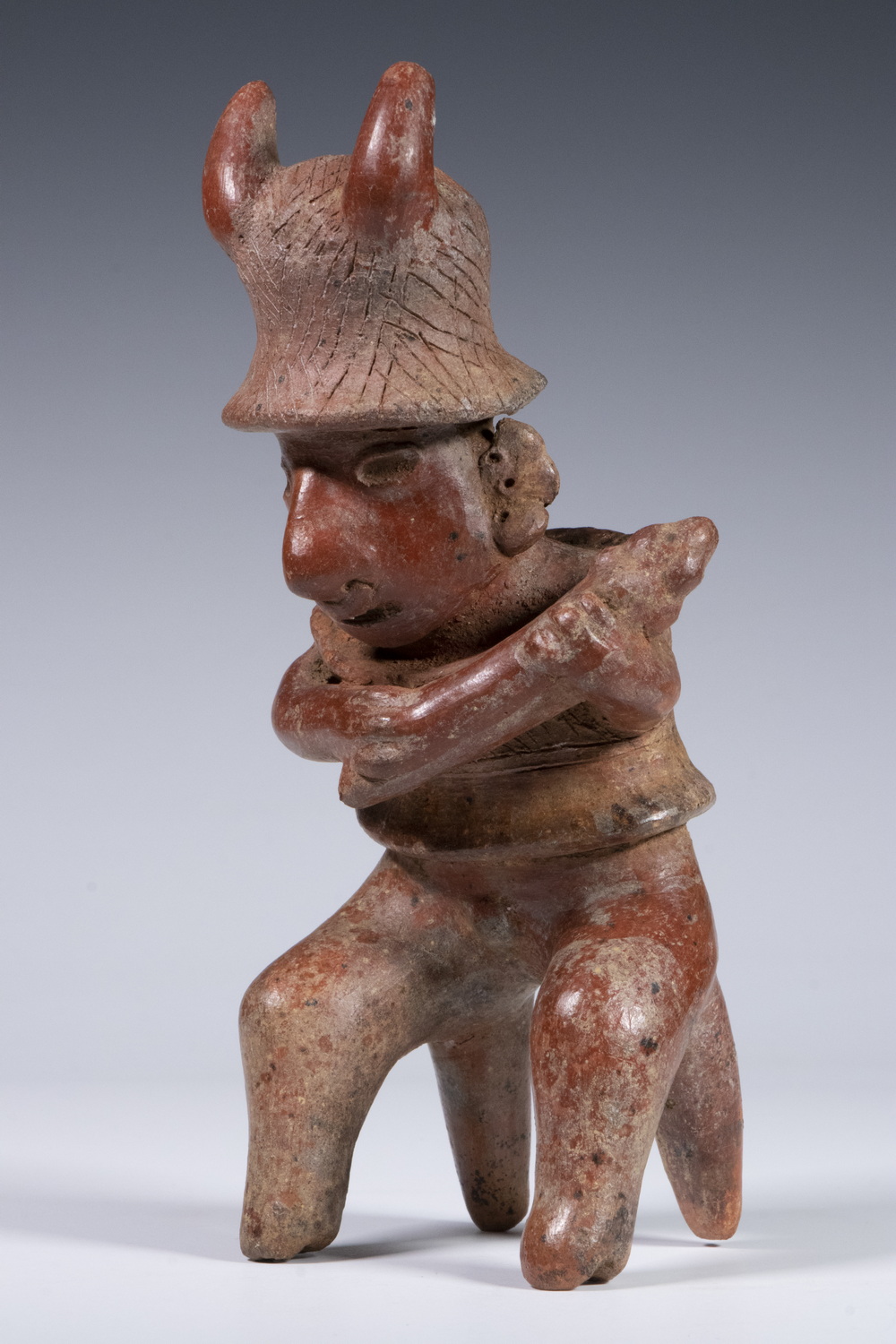 Appraisal: RED BURNISHED CLAY BURIAL EFFIGY Narayit West Mexico Classic Horizon