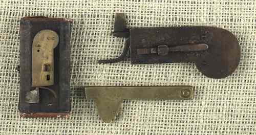 Appraisal: Three iron and brass bleeders th c one in a