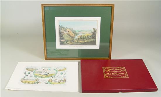 Appraisal: Ed Beyer Lithographs from Album of Virginia Circa Reprinted Virginia