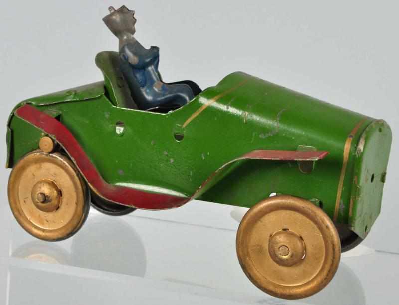 Appraisal: Pressed Steel Dayton Roadster Friction Toy Description American Working Original