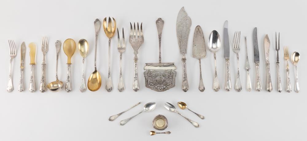 Appraisal: HUGO SCHAPER GERMAN SILVER FLATWARE SET MID- TO LATE TH