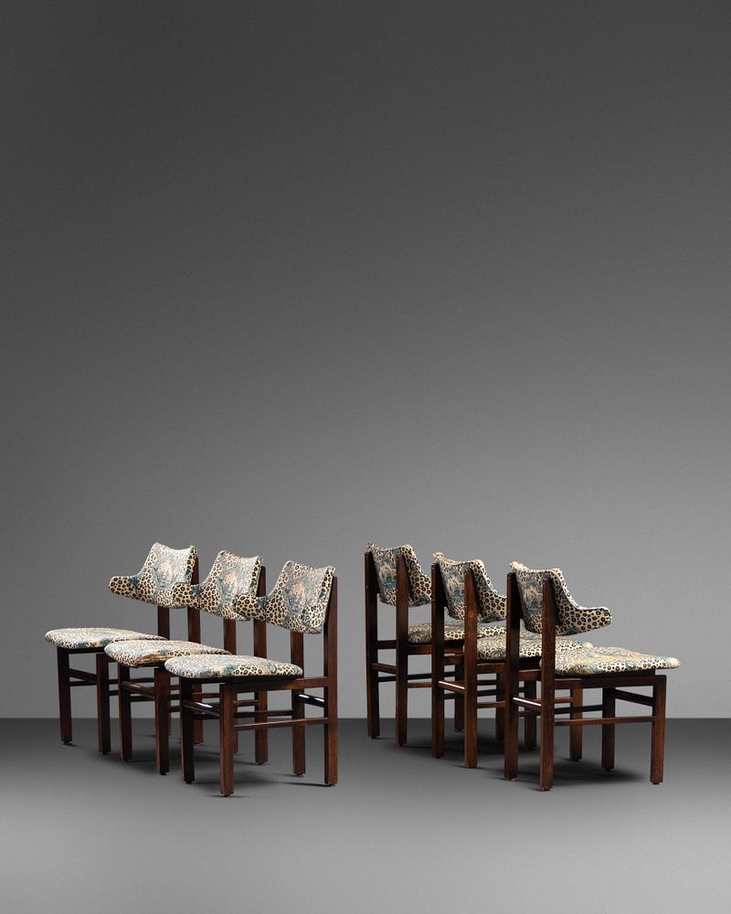 Appraisal: Edward Wormley American - Set of Six Dining Chairs model