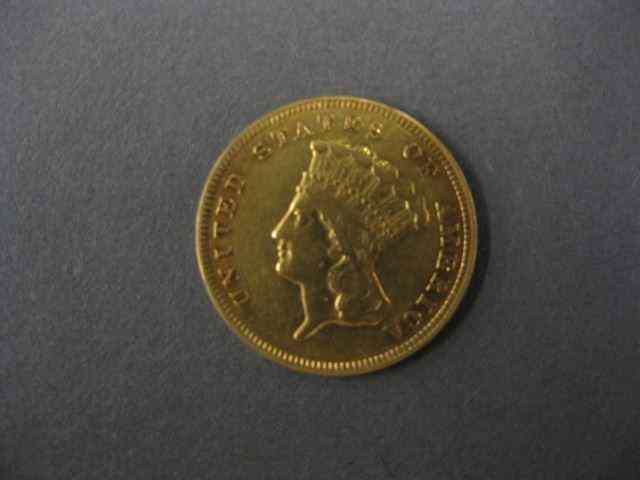 Appraisal: U S Princess Head Gold Coin extra fine scarce only