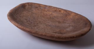 Appraisal: Early th C Handmade Wooden Dough Bowl Carved wooden handmade