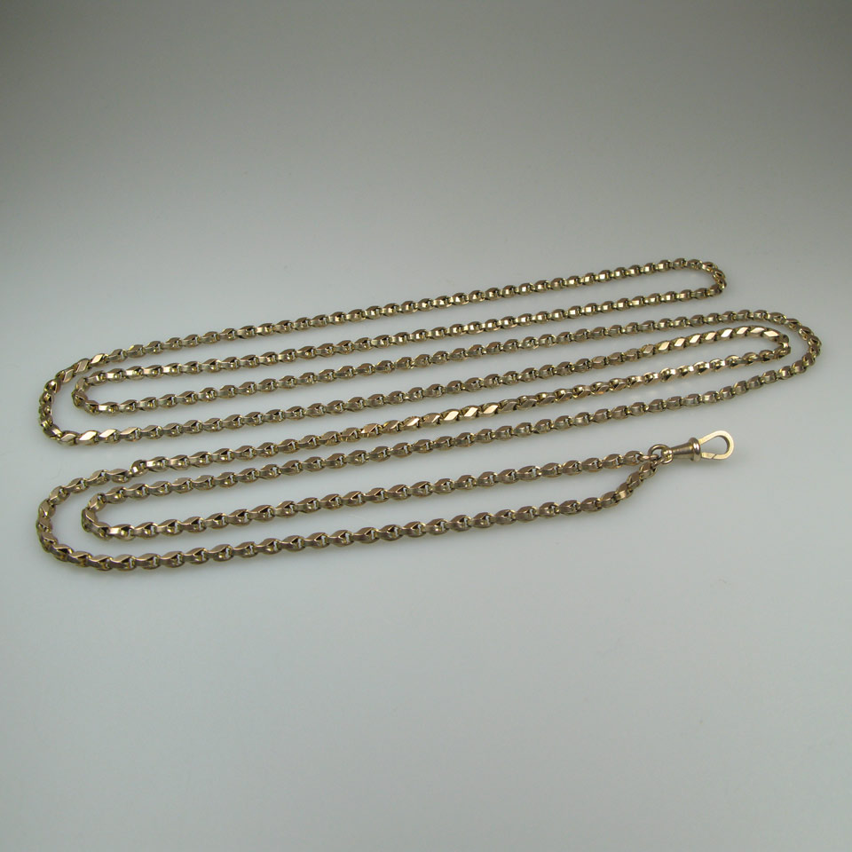 Appraisal: k Yellow Gold Watch Chain with a k yellow gold