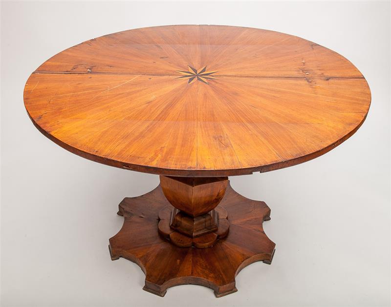 Appraisal: CONTINENTAL CENTER TABLE x in diam Property from the Estate