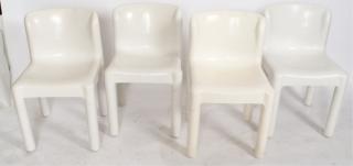 Appraisal: Kartell Chairs Set of Four Four white Kartell molded chairs