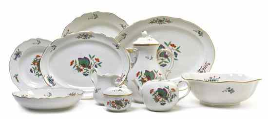 Appraisal: A Meissen Porcelain Partial Dinner Service in the Chinese Butterfly