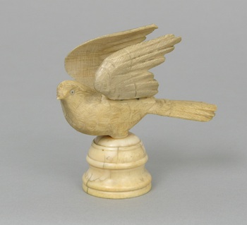 Appraisal: A Continental Carved Ivory Bird A Continental carved ivory bird