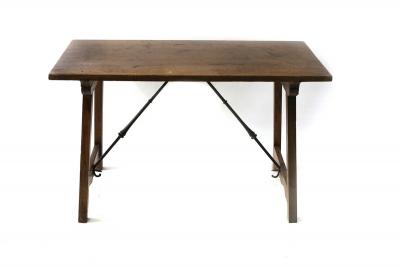 Appraisal: An th Century Spanish walnut centre table cm x cm