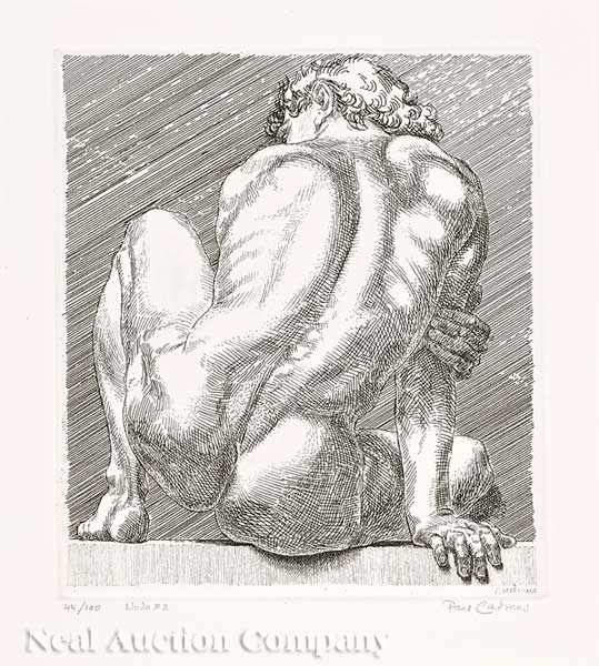 Appraisal: Paul Cadmus American New York - Nude etching on paper