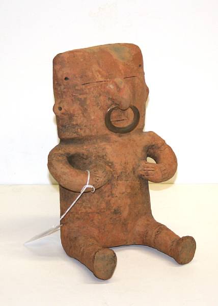 Appraisal: A Quimbaya figure circa - A D height in