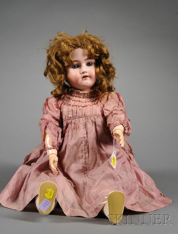 Appraisal: Handwerck Bisque Child Doll impressed Germany Heinrich Handwerck Simon Halbig