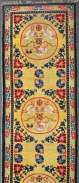 Appraisal: A Chinese rug size approximately ft in x ft in