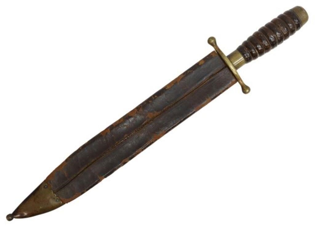 Appraisal: Collins Co 'Bowie style knife drop point blade marked at