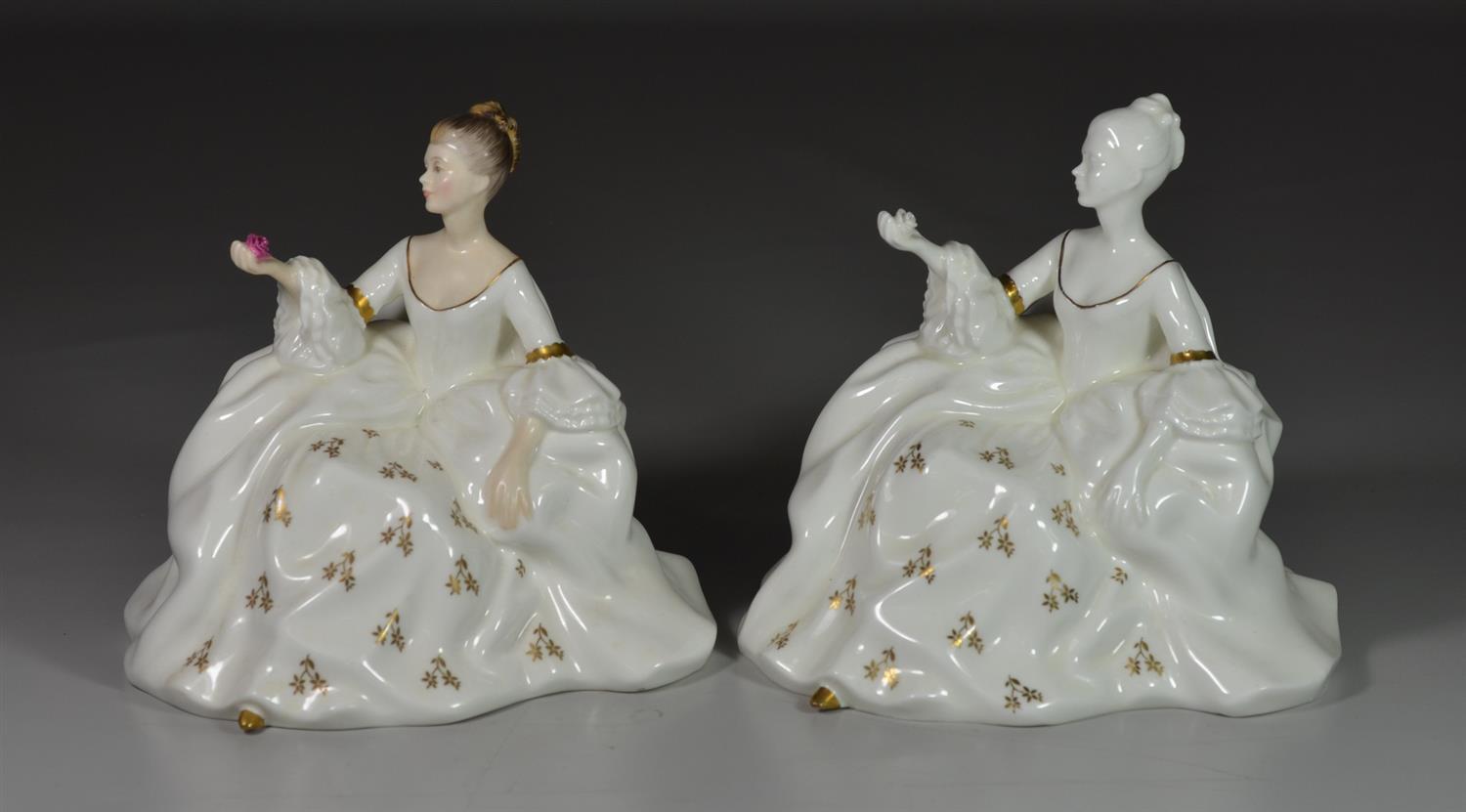 Appraisal: Royal Doulton bone china figurines Antoinette HN My Love HN