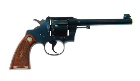 Appraisal: COLT OFFICERS MODEL DA REVOLVER Cal SN Blued finish with