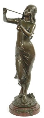 Appraisal: Edouard Drouot 'Muse Des Bois ' bronze the base signed