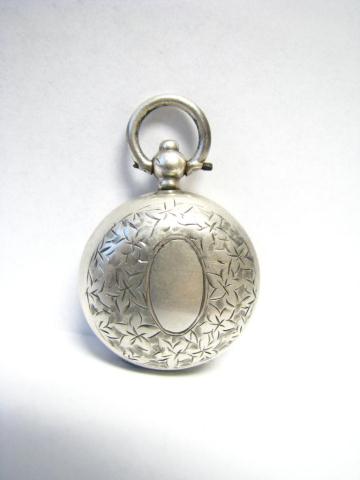 Appraisal: Antique Sterling Coin Holder Locket includes pence silver George V