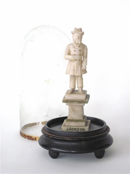 Appraisal: Alabaster figure of Confederate General Thomas Jonathan Stonewall Jacksonlate th