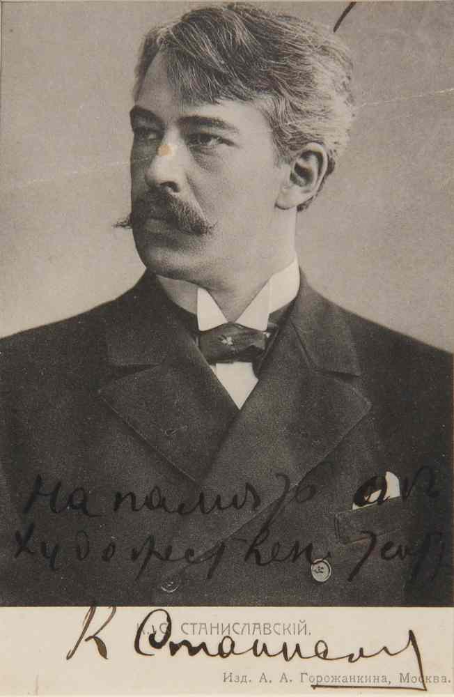 Appraisal: SIGNED PORTRAIT PHOTOGRAPH OF CONSTANTIN STANISLAVSKI January O S January