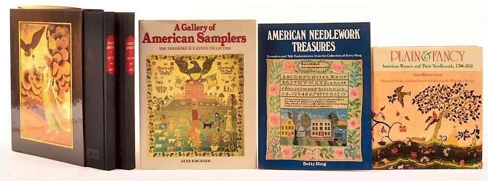 Appraisal: Book Lot Four Volumes Book Lot Four Volumes Needlework and