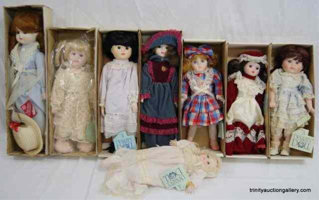 Appraisal: Dynasty Porcelain Doll CollectiblesFrom the estate of lady who enjoyed