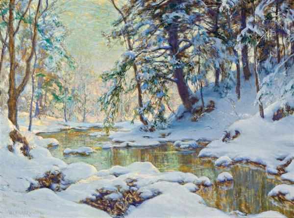 Appraisal: WALTER LAUNT PALMER American - ''November Snow'' oil on canvas