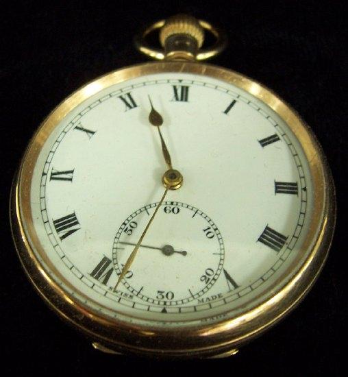 Appraisal: A ct gold cased pocket watch fitted a Swiss fifteen-jewel