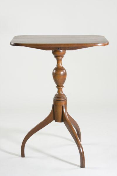 Appraisal: American Tilt Top Candlestand early th century mahogany having a