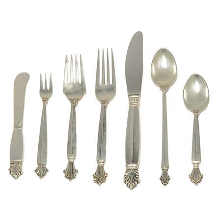 Appraisal: Georg Jensen Sterling Silver Flatware Service Estimate -