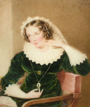 Appraisal: William Derby - - Portrait miniature depicting a th century