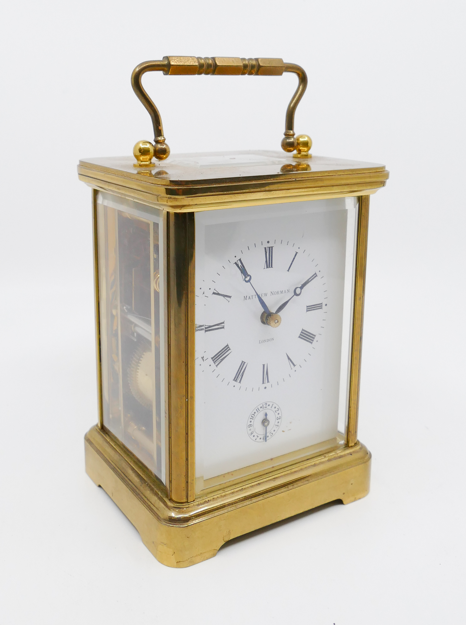 Appraisal: Matthew Norman London Repeater Carriage Clock Swiss made jewel movement