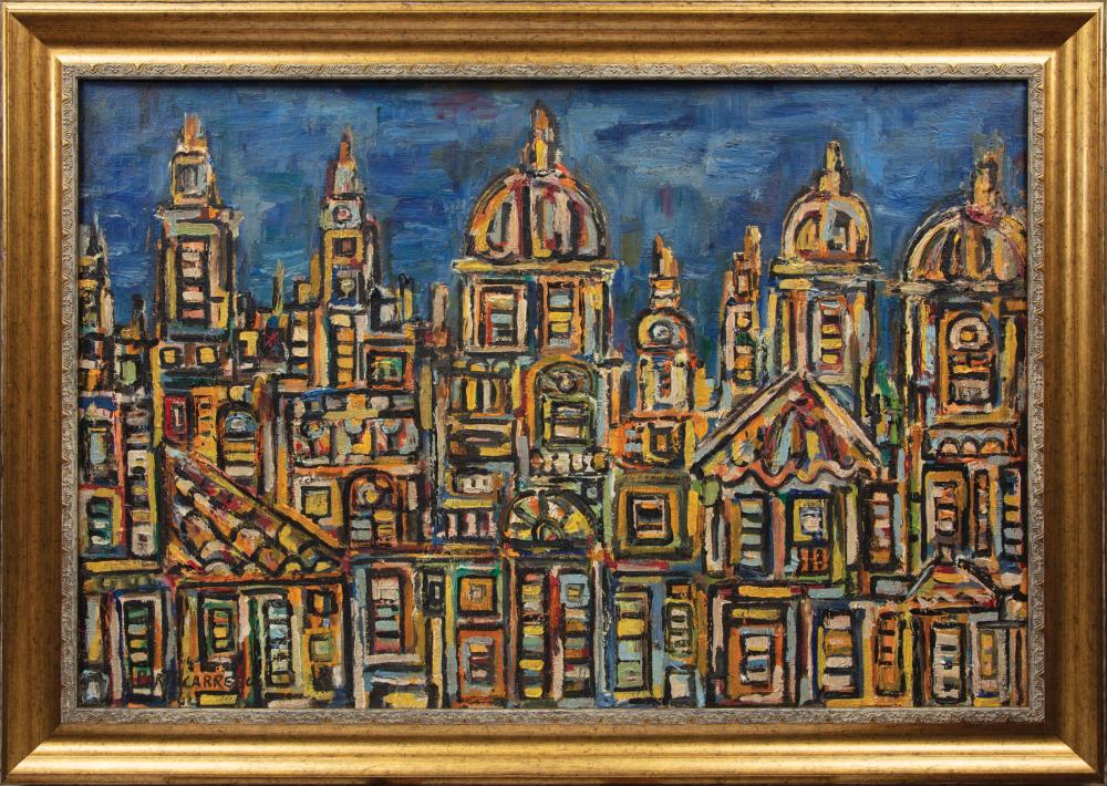 Appraisal: Rene Portocarrero Cuban - La Habana oil on canvas signed