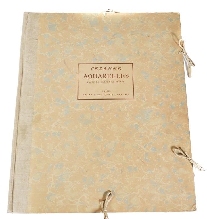 Appraisal: Cezanne Aquarelles with text by Waldemar George published by Editions