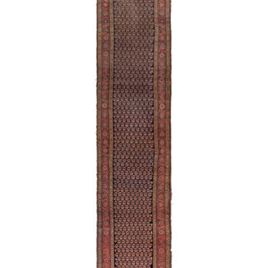 Appraisal: A Persian Wool Runner First Half th Century feet x