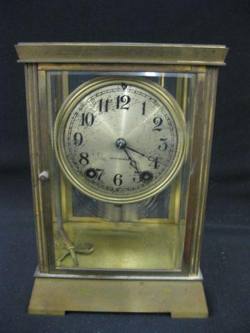 Appraisal: Seth Thomas Mantle Clock mercury pendulum tall beveled glass