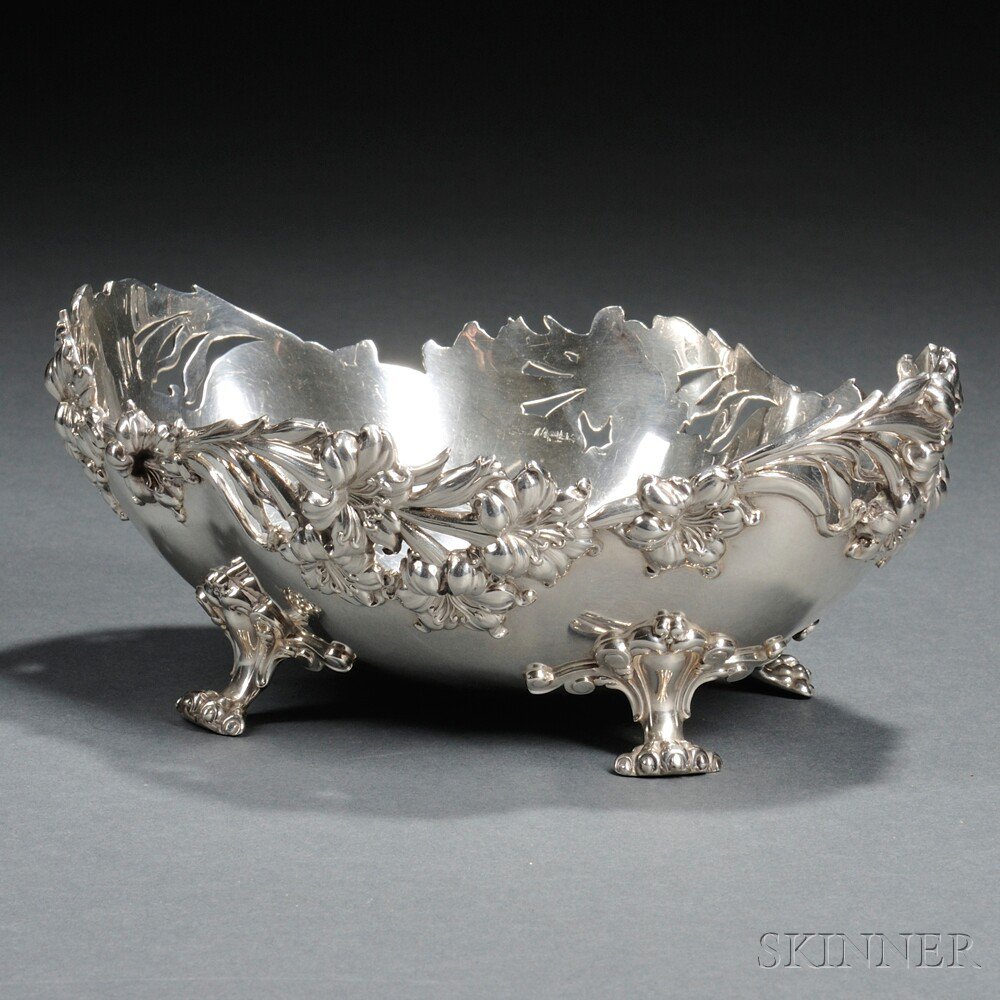 Appraisal: Frank Smith Sterling Silver Dish Gardner Massachusetts early th century