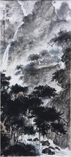 Appraisal: Chinese Scroll Manner Wu Yifeng Landscape Manner of Wu Yifeng