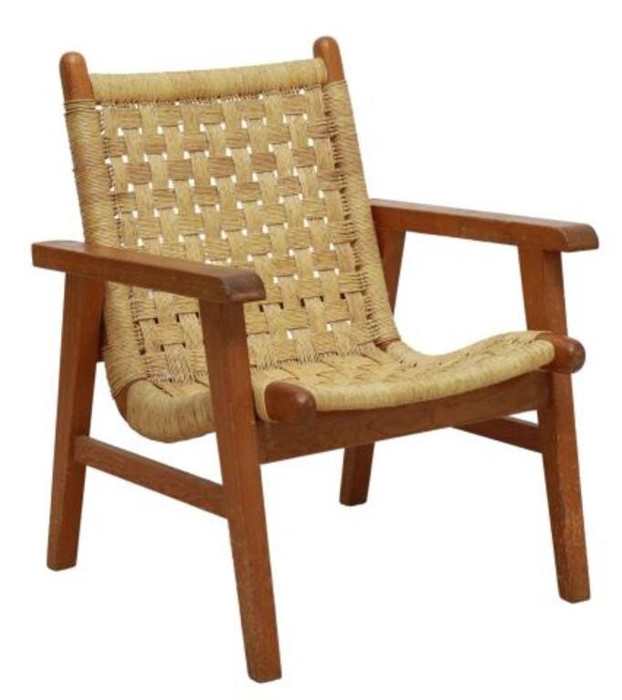 Appraisal: Mid-century modern easy armchair attributed to Michael van Beuren active