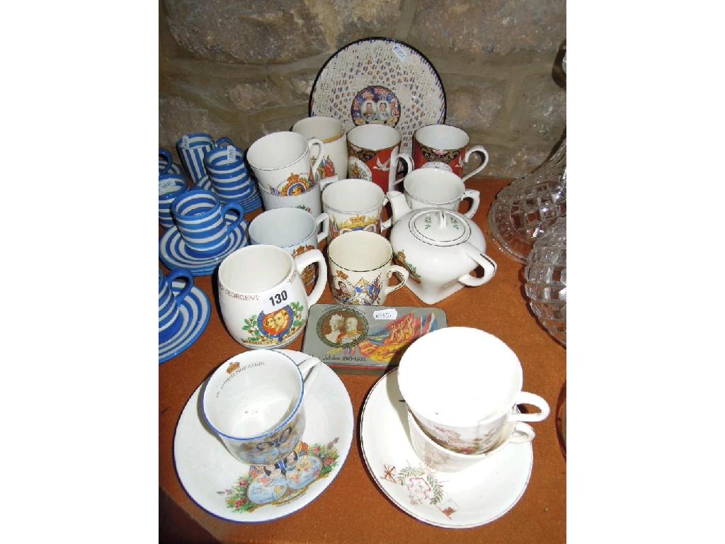 Appraisal: A quantity of Royal Commemorative wares including a pair of