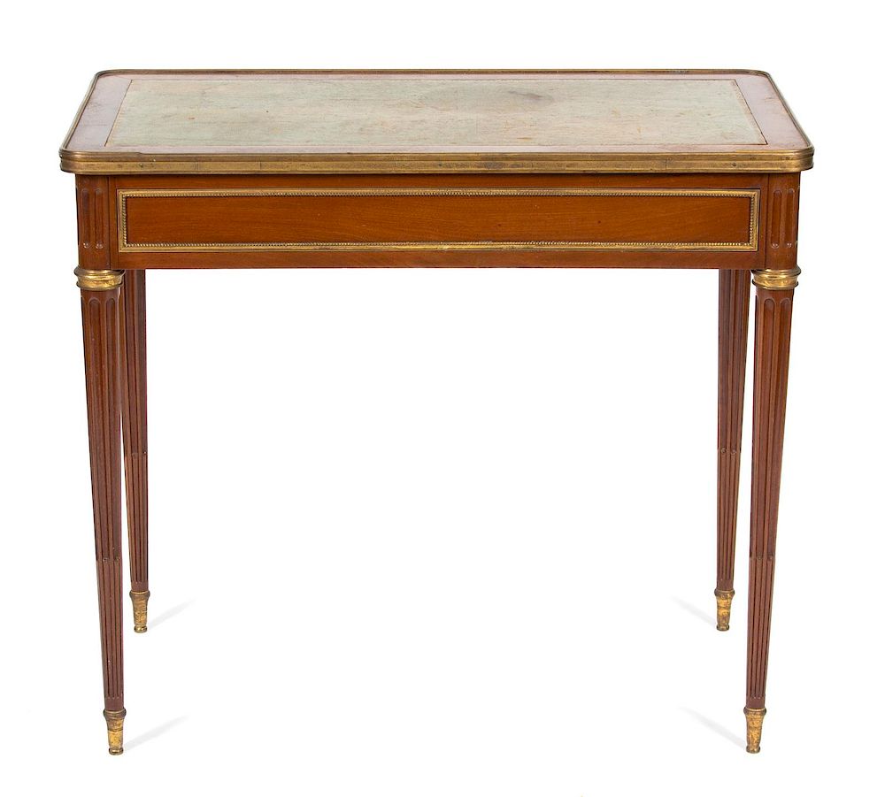 Appraisal: A Louis XVI Ormolu-Mounted Mahogany Table A Ecrire Height x