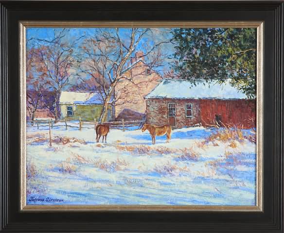 Appraisal: Afternoon at Farbotnik's Farm oil on canvas x SLL Artist