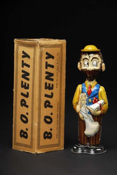 Appraisal: Tin Marx BO Plenty Wind-Up Toy Description American Working Original