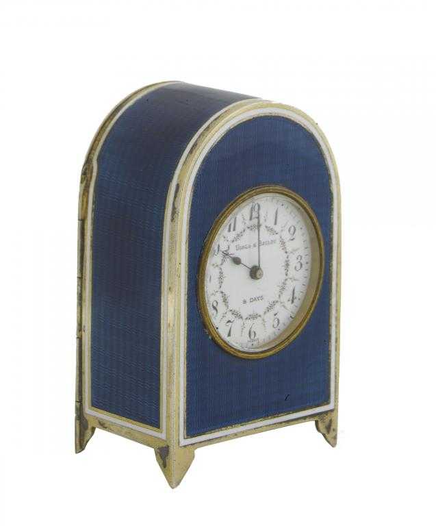 Appraisal: A FINE FRENCH SILVER GILT AND ENAMEL MINIATURE TIMEPIECE FOR