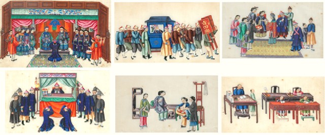 Appraisal: Chinese School possibly th Century Set of Watercolours i The