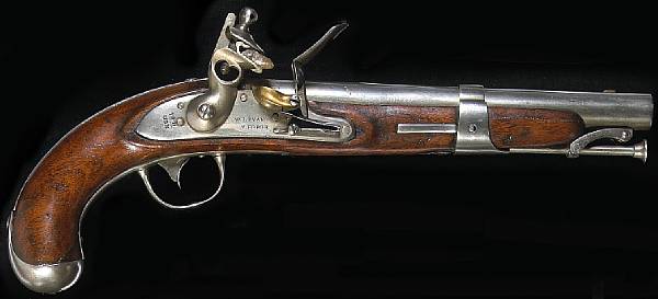 Appraisal: A U S Navy Model flintlock pistol by William L