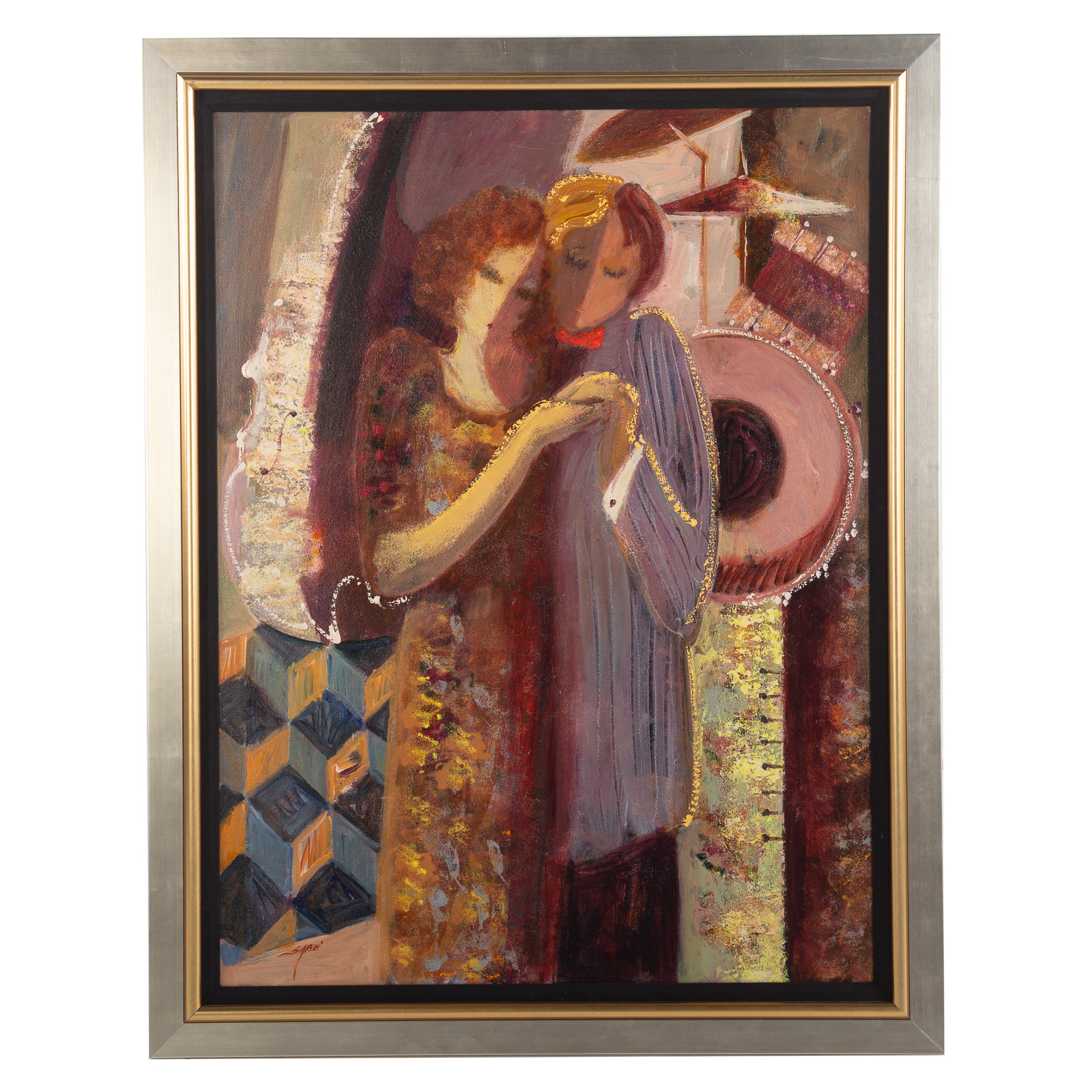 Appraisal: MAHMOUD SABZI BOLERO OIL Iranian American b Oil on canvas